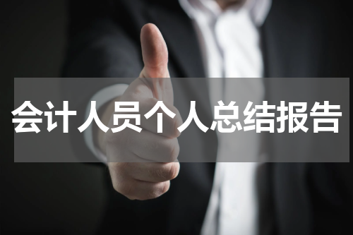 会计人员个人总结报告