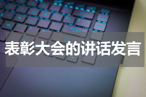 表彰大会的讲话发言