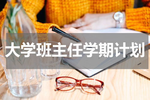 大学班主任学期计划