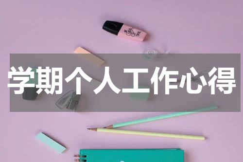 学期个人工作心得