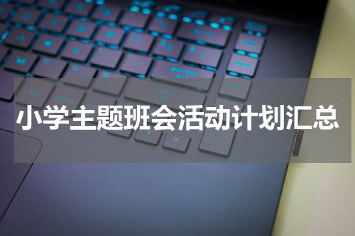 小学主题班会活动计划汇总