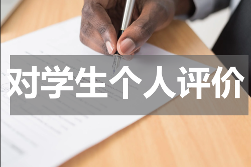 对学生个人评价