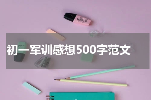 初一军训感想500字范文