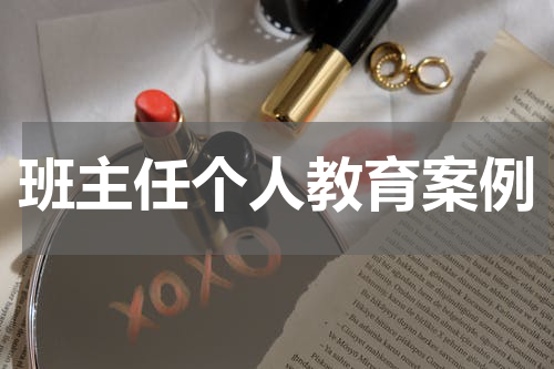 班主任个人教育案例