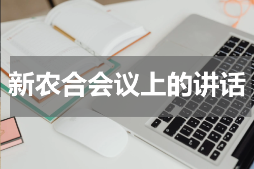 新农合会议上的讲话