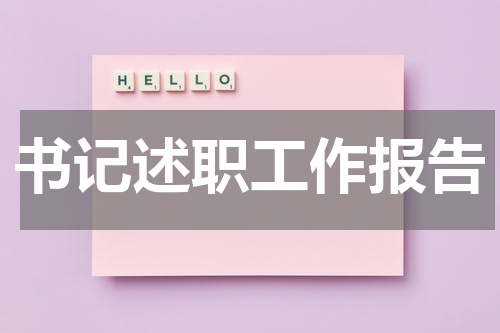 书记述职工作报告