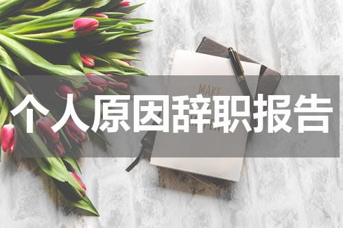 个人原因辞职报告