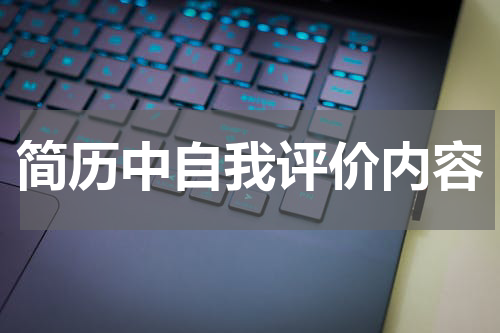 简历中自我评价内容