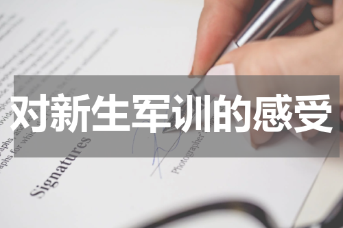 对新生军训的感受