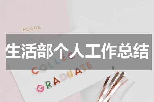 生活部个人工作总结