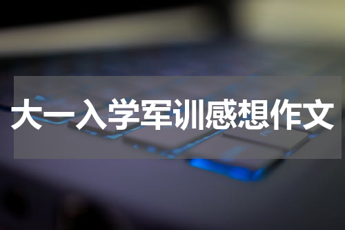 大一入学军训感想作文