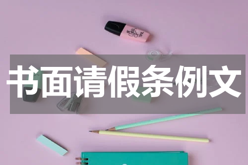 书面请假条例文