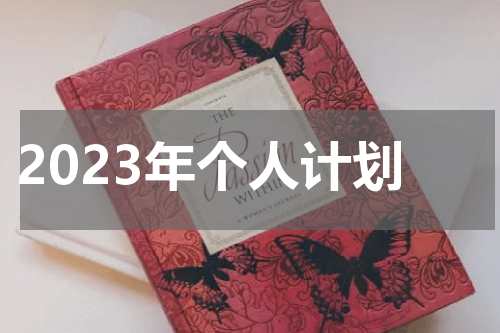 2023年个人计划