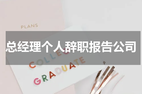 总经理个人辞职报告公司
