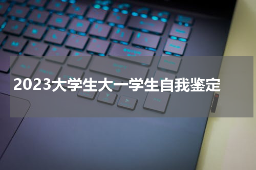 2023大学生大一学生自我鉴定