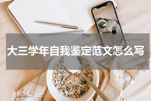 大三学年自我鉴定范文怎么写