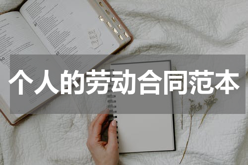 个人的劳动合同范本