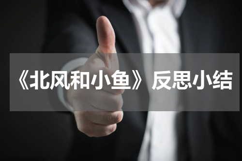 《北风和小鱼》反思小结