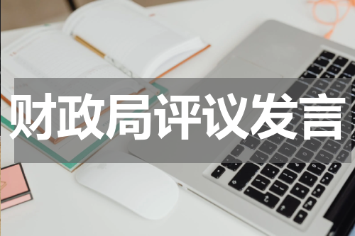 财政局评议发言