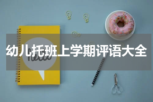 幼儿托班上学期评语大全