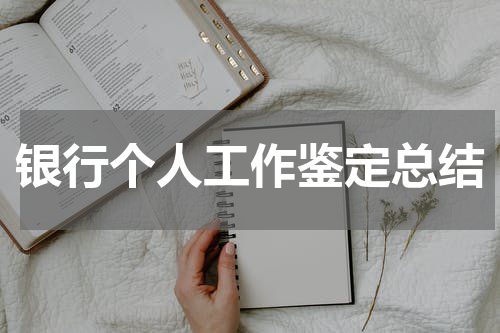 银行个人工作鉴定总结