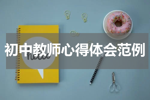 初中教师心得体会范例