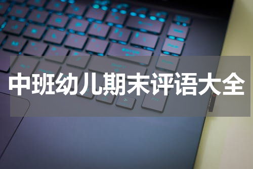 中班幼儿期末评语大全