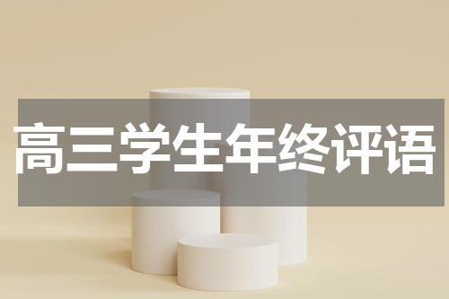 高三学生年终评语