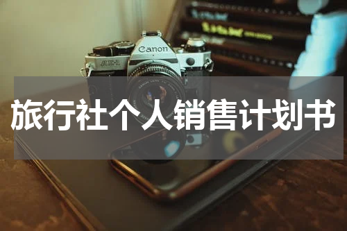 旅行社个人销售计划书