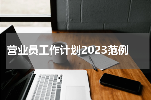 营业员工作计划2023范例