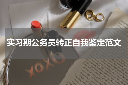 实习期公务员转正自我鉴定范文