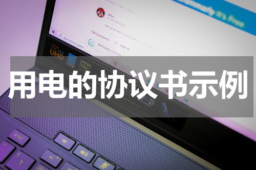 用电的协议书示例