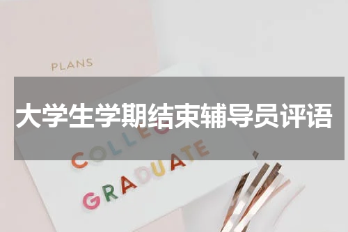 大学生学期结束辅导员评语