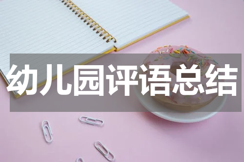 幼儿园评语总结