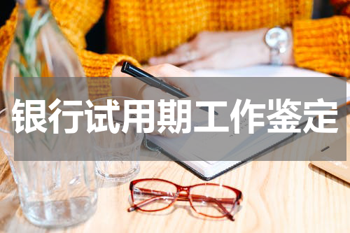 银行试用期工作鉴定