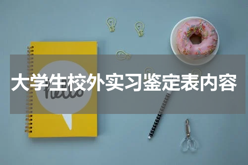 大学生校外实习鉴定表内容