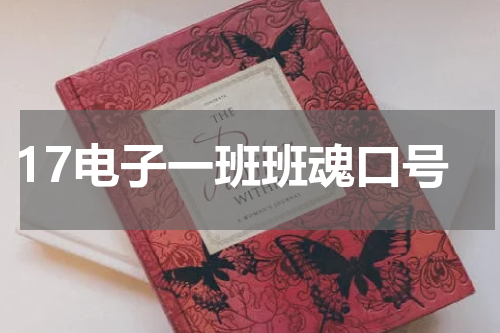 17电子一班班魂口号