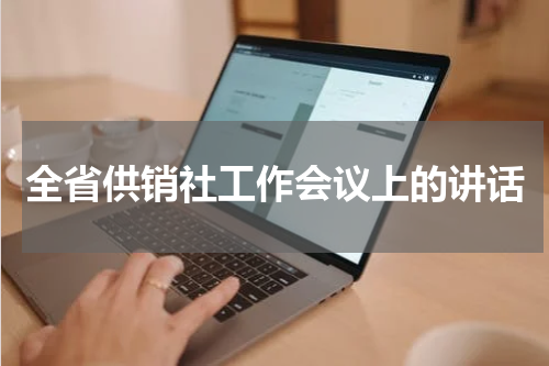 全省供销社工作会议上的讲话
