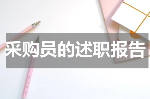 采购员的述职报告