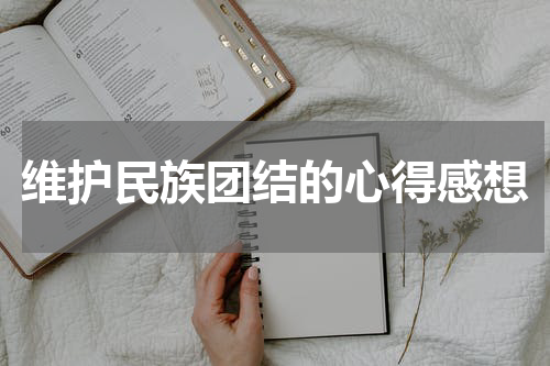 维护民族团结的心得感想