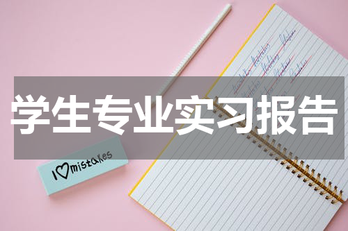 学生专业实习报告