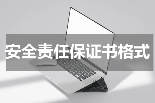 安全责任保证书格式