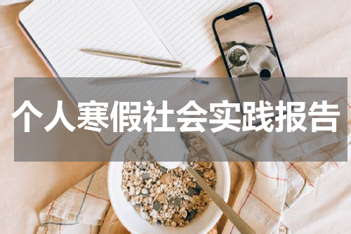 个人寒假社会实践报告