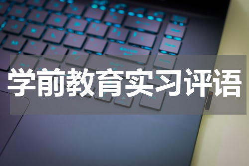 学前教育实习评语