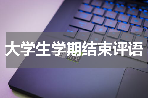 大学生学期结束评语