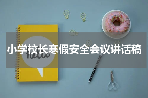 小学校长寒假安全会议讲话稿