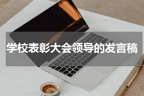 学校表彰大会领导的发言稿