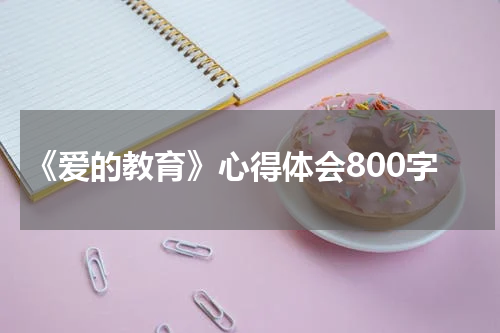 《爱的教育》心得体会800字