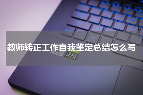 教师转正工作自我鉴定总结怎么写