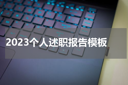 2023个人述职报告模板